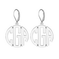 Alison & Ivy Original Monogram Lever Back Earrings - 25 mm